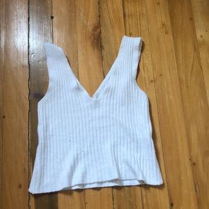 Brandy Melville White Crop Top